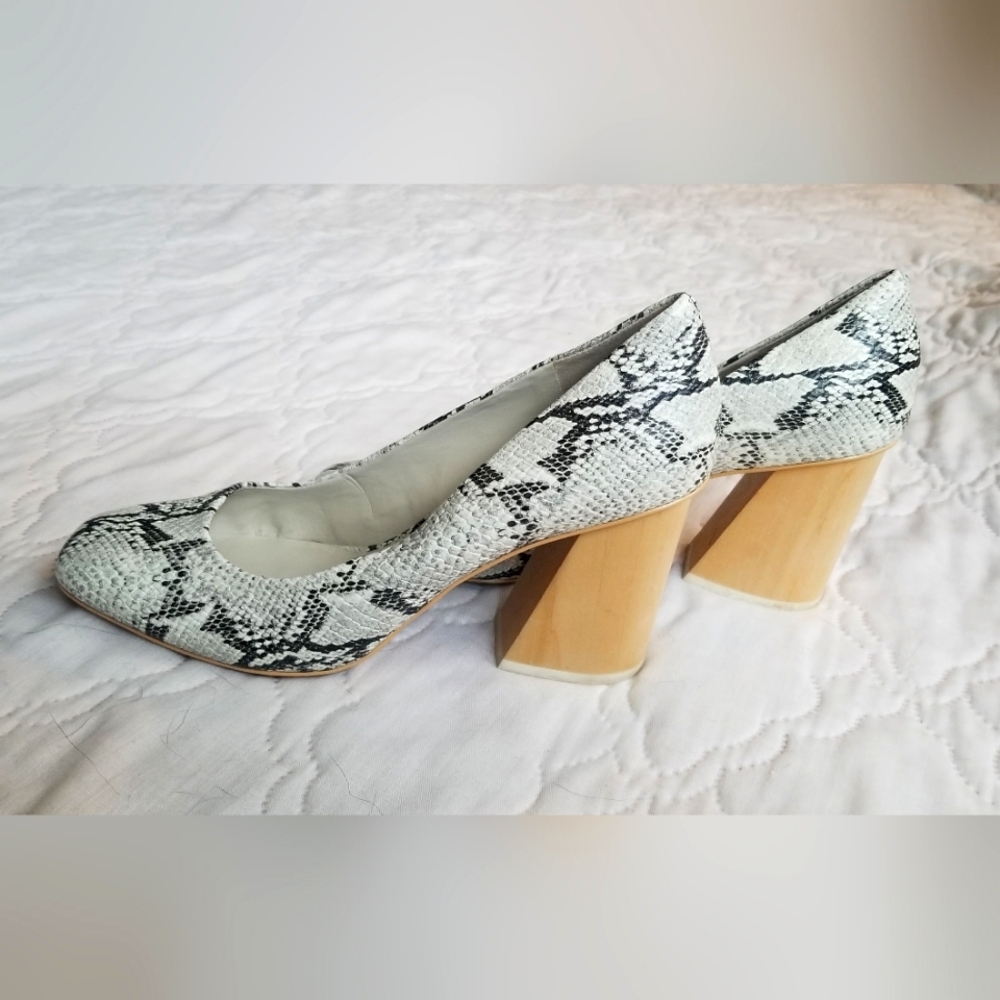 Vince Camuto Snake Print Block Heel